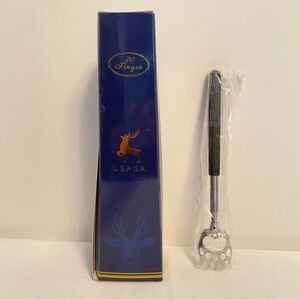 USAGA 18 Finger Head Scalp Relaxer Set Of 2 With Back Scratcher New With Tag